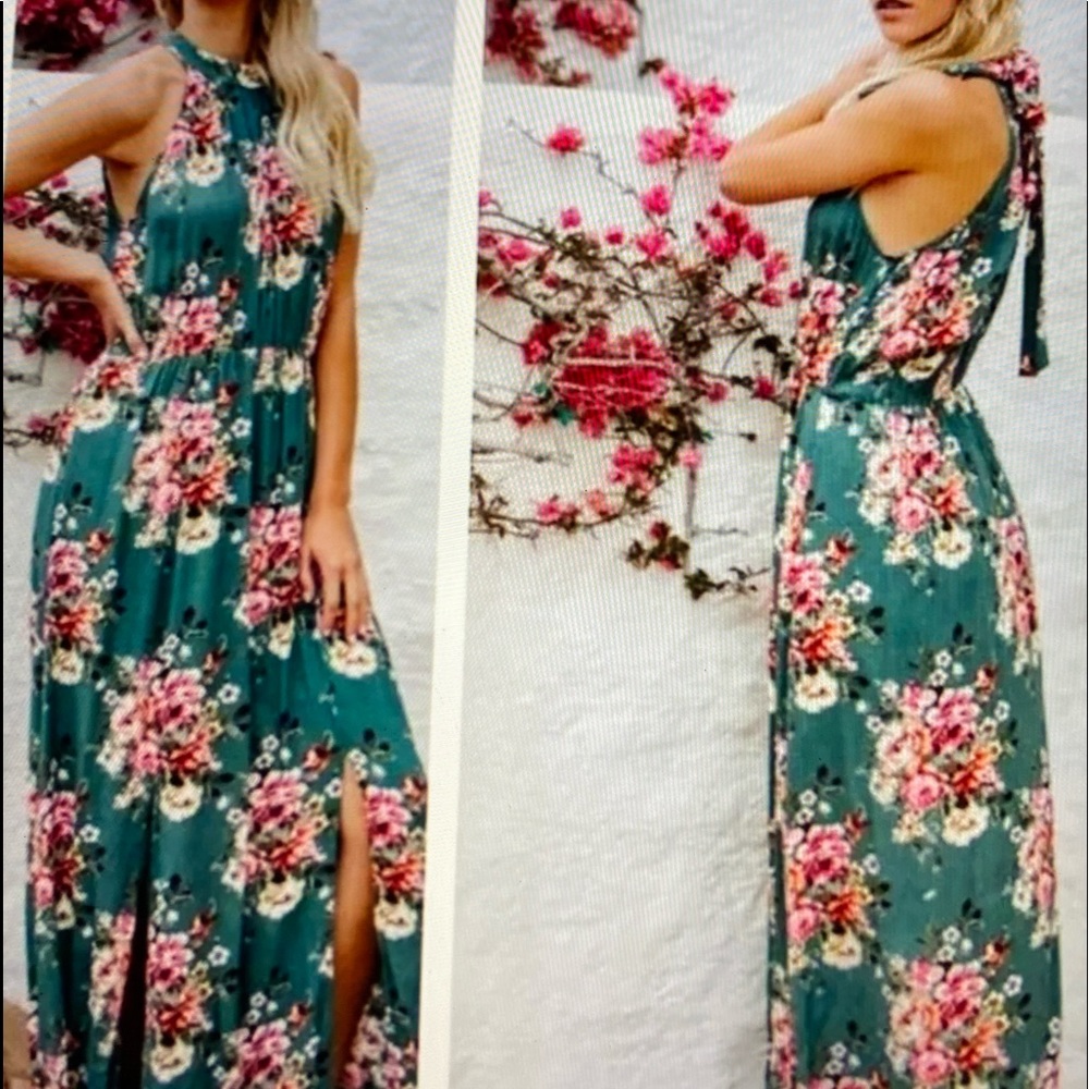 Floral maxi dress